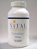 Vital Nutrients - Carnitine 500 Mg 120 Caps