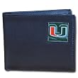 Miami Hurricanes Leather Bifold Wallet - NCAA College Athletics Fan Shop Sports Team Merchandise