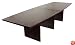10' Boat Shaped Contemporary Conference Table with Mahogany Finish [SL-MBC42120-BT-MAH-GG]