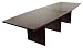 10' Boat Shaped Contemporary Conference Table with Mahogany Finish [SL-MBC42120-BT-MAH-GG]