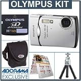 Olympus Stylus 790SW Digital Silvrr Camera Kit, with 1 GB xD Picture Memory Card, Camera Bag, Table Top Tripod, EZ Digital Photography Guide Card