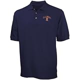 Illinois Fighting Illini Navy Blue Pique Polo