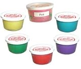 Mary's Softdough - Solid Color Set - Natural Alternative To Play Dough - Set of 6, 4 oz tubs