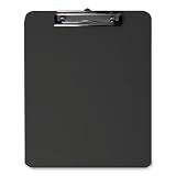 Transparent Plastic Clipboard, Flat Clip, 9