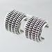 Jewelry : Wide Sterling Silver Twisted Hoop Earrings, #1965