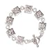 Sweet Butterflies Link Toggle Sterling Silver Bracelet