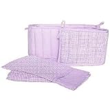 Tadpoles Classics Gingham Pink - 3 Piece Gingham Porta-Crib Set