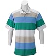 Callaway Men`s Short Sleeve Pique Rugby Stripe Polo
