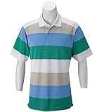 Callaway Men's Short Sleeve Pique Rugby Stripe Polo