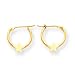 14k Star Hoop Earrings