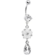 Crystalline Gem Delightful Daisy Belly Ring