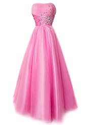 Strapless  Corset   Waistline Beaded Lace-Up Spaghetti Strap  Ball Gown Prom Dress/Quinceanera Dress 