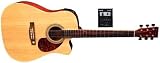 Tenson F501320 Akustikgitarre D10-CE, Cutaway Elektro-Acoustic