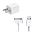 Wall AC Charger USB Sync Data Cable for iPhone 4, 3GS, and iPod
