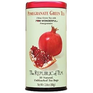 The Republic of Tea Pomegranate Green Tea 50-Count