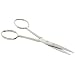 American Educational Dissecting Chrome Scissor with Sharp Tip, 4-1/2" Length (Bundle of 5)