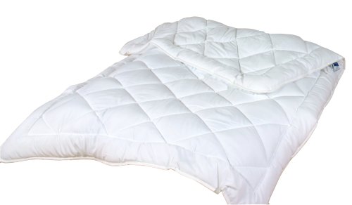 Schloß Hellenstein L-12656 Mikrofaser Einziehdecke 950g Trevira-Fill-Bioactive Füllung, 155 x 220 cm, weiß