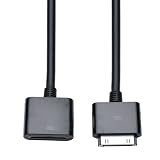 TSdrena Dock Extender Cable 30pin for iPod/iPhone/iPad 延長ケーブル　1m Black SPM-CED10-K