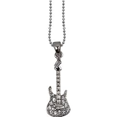 エレキギター スモール ラインストーン ネックレス NECKLACE SM ELECTRIC GUITAR RHINESTONES