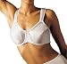Bali Women's Satin Tracings Minimizer Underwire Bra, Black, 36D