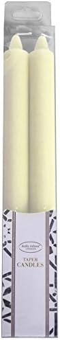 Kathy Ireland Candles Arista Candle, 10-Inch, Bisque, 2-Pack