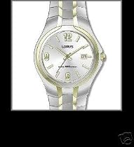 Lorus Men's 2-Tone Expansion Watch, LR3368, Date, SPECIAL, 30 Meter