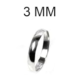 STERLING SILVER WEDDING BAND 3mm