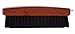 KONEX Dark Wood Lint Brush for Clothes, Cashmere, Handbags - Firm, Compact, Vintage Style - Synthetic Bristles, Beige Wood Handle