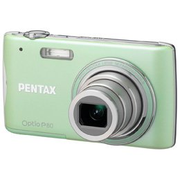 Pentax Optio P80 12.1MP Digital Camera with 4x Wide Angle Optical Zoom with Shake Reduction and 2.7-inch LCD (Mint)