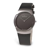 Skagen Mens Swiss Black Leather Watch #582XLSLM by Skagen