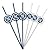 MLB Officially Licensed 6-pack Team Logo Sip Straws