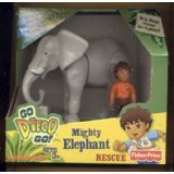 Fisher Price, Go Diego Go * Mighty Elephant Rescue * Mattel Action Figure SetIMAGE