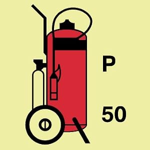 SIGNS-SYMBOL FIRE EXTINGUISHER POWDER WHEEL