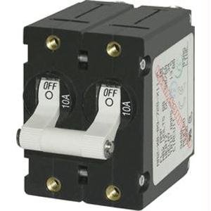Blue Sea 7236 A-Series Double Pole Toggle - 20A - Black