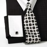 Ribbed Geometric tie
