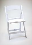 IMAGE OF Folding Chair - Resin Wedding Folding Chair (Set of 4) in White - ACT6000WHITE-SET