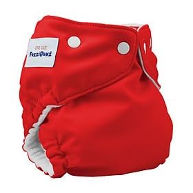 FuzziBunz Onesize Red Cloth Diaper [Baby Product]