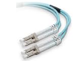 BELKIN COMPONENTS FIBER PATCH CABLE 10 GIG AQUA 50/125 LC/LC 2 METER Works W/ Legacy Networks