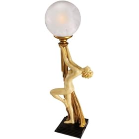 The Natasha Art Deco Sculptural Lamp