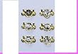 Dollhouse Miniature Brass Door Pulls 6 To a Pack