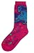 Laurel Burch Mythical Mares Sole Mates Socks Fuschia
