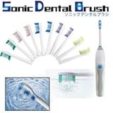 健康グッズ／デンタルケア／ソニックデンタルブラシ（替えブラシ10本セット）