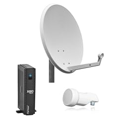 Opticum Komplettanlage 1 Teilnehmer (X80 HDMI digitaler Satellitenreceiver, Single LNB, 60 cm Antenne)