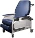 Lumex Extra-Wide Clinical Care Recliner: Meets California Technical Bulletin 133 Flammability Standards Warm Taupe The Lumex Extra-Wide Clinical Care Recliner has been designed specifically for the larger resident/ patient. The extra-wide seat width of 24" and greater weight bearing capacity enables the recliner to comfortable sit and position patients up to 450 pounds. The Lumex Extra-Wide Clinical Care Recliner has been designed specifically for the larger resident/ patient. The extra-wide seat width of 24&rdquo; and greater weight bearing capacity enables the recliner to comfortably sit and position patients up to 450 pounds.&bull; Dual gas cylinders give smooth power assistance to and from the Trendelenburg position.&bull; Ergonomically designed padded armrests for added patient comfort.&bull; Four Tente® swivel casters facilitate transport and maneuverability in confined areas. Left and right rear top locking casters provide positive lock. Directional wheel lock on right rear caster reduces &ldquo;crabbing&rdquo; of recliner and enables the chair to be moved down hallways with less effort.&bull; Durable, high impact side tables sit flush with chair arm to conveniently hold prep materials. Easy to actuate by caregiver.&bull; Now with LiquiCell®&bull; Lumex Wrap-Around WarrantyWelded Frame: Limited LifetimeUpholstery: Limited One (1) YearAll Other Components: Limited Three (3) Year Coming Soon: Product photo may not exactly match the product offered for sale. Please refer to the product description.