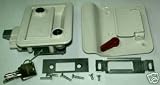 2 RV Travel Trailer Flush Mount Lock Deadbolt & Keys KA