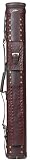 Cuetec 15-8278 Imported Leather Three Cue Case (Brown)