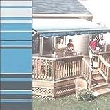 SunSetter 16' FT Motorized Blue Stripe Super PRO Retractable Awning w/ 5 Acc.
