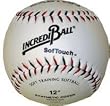 Set of 2 Incrediball 12" Softouch Softball - White