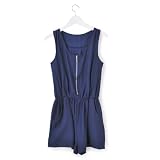 Banana Flame Zip Detail Summer Playsuit