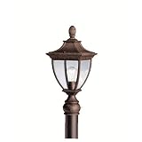Kichler Amesbury 20.5" Outdoor Post Mount Light Tannery Bronze With Gold Accent